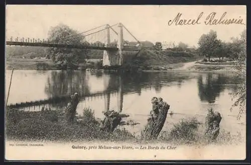 AK Quincy, Les Bords du Cher et le pont suspendu