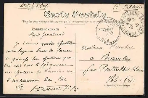 AK Quincy, Château des Tureaux, facade Sud