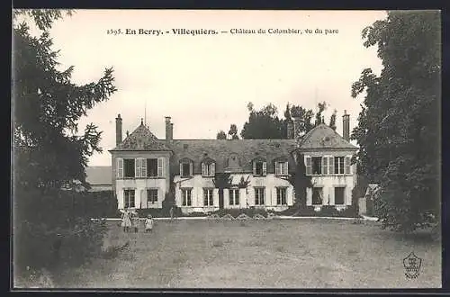 AK Villequiers, Château du Colombier, vu du parc