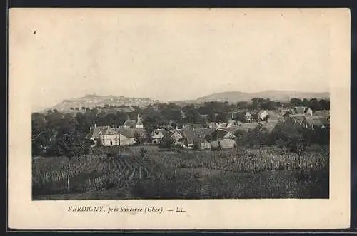 AK Verdigny, Vue du village près de Sancerre