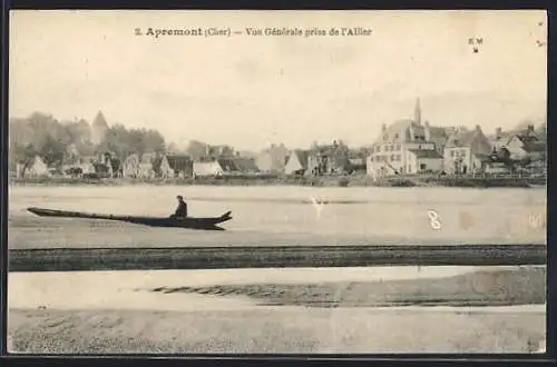 AK Apremont, Vue Générale prise de l`Allier