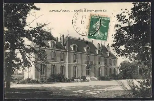 AK Presly, Château de Presly, facade Est
