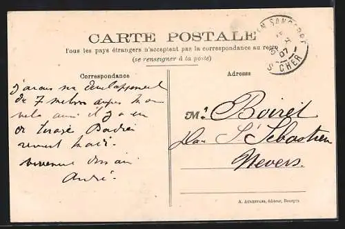 AK Savigny-en-Sancerre, Vue générale Nord