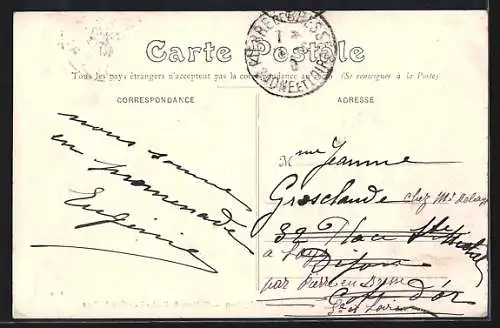 AK Annoix, Château de Feularde, Vue du parc