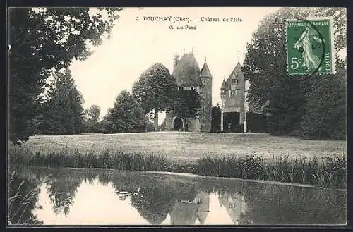 AK Touchay, Château de l`Isle vu du parc