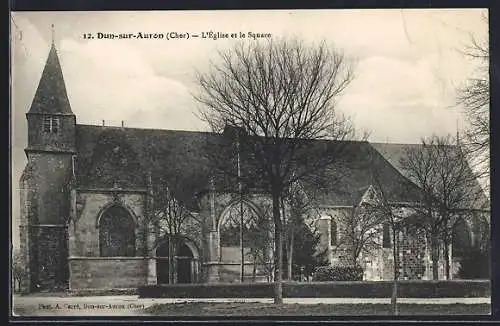 AK Dun-sur-Auron, L`Église et le Square