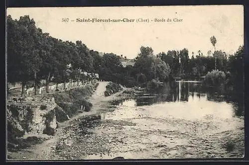 AK Saint-Florent-sur-Cher, Bords du Cher