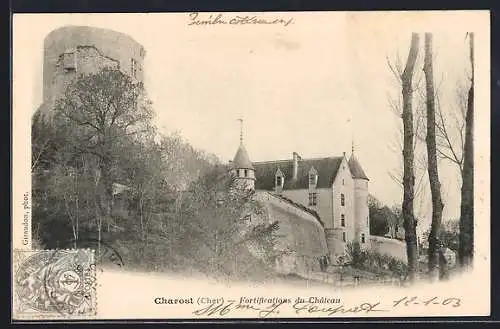 AK Charost, Fortifications du Château