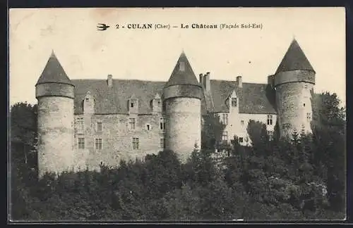 AK Culan, Le Château (Facade Sud-Est)