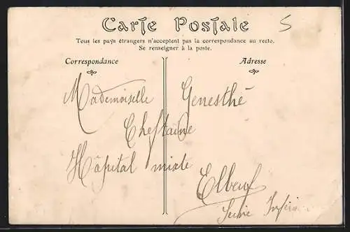 AK Culan, Vue générale avec viaduc et château en arrière-plan