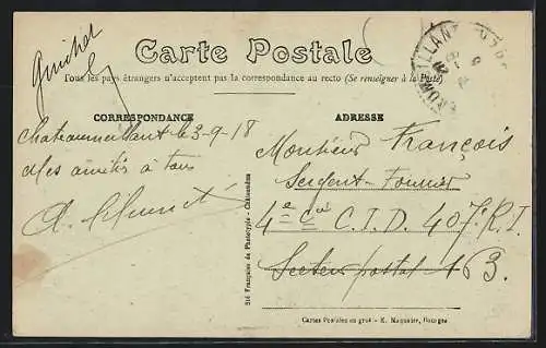 AK Châteaumeillant, Le Château, facade Est