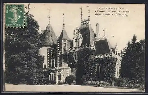 AK St-Florent, Le Château, Le Pavillon d`entrée (facade intérieure et Chapelle)