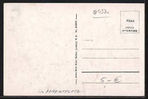 AK Köthen /Anhalt, Café Troitzsch am Marktplatz