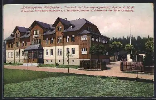 AK Steinbach bei Johanngeorgenstadt, Erholungsheim Waldfrieden