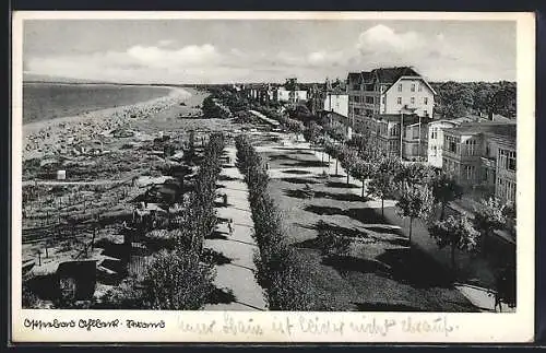 AK Ahlbeck / Ostseebad, Promenade und Strand