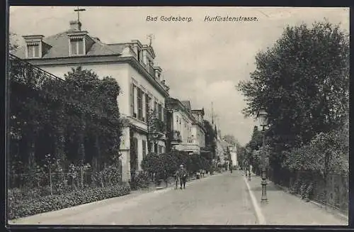 AK Bad Godesberg, Partie in der Kurfürstenstrasse