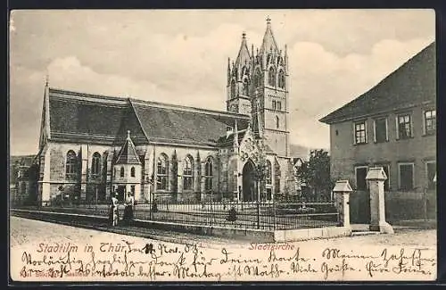 AK Stadtilm in Thür., Blick auf die Stadtkirche