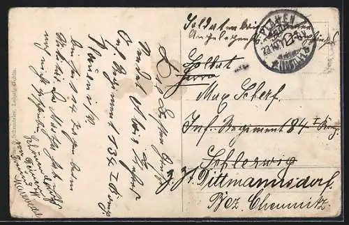 AK Plauen i. V., Kaserne des 10. Infanterie-Regiments Nr. 134