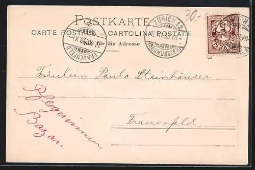 AK Zürich, Bazar zu Gunsten der Schweizerischen Pflegerinnenschule