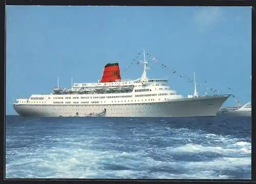 AK Passagierschiff Vistafjord der Cunard / NAC