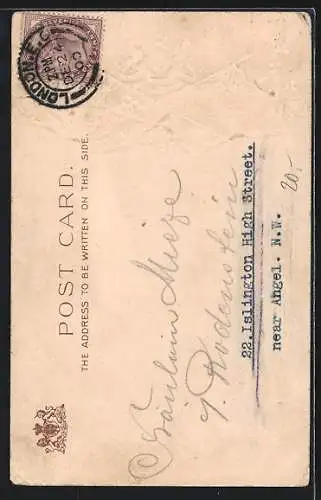 Lithographie Kriegsschiff H.M.S. Powerful, Flaggen