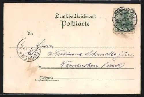 Lithographie Cassel, Hessenland, Kurhess. Garde du Corps 1866, Grabstätte d. Kurfürsten v. Hessen