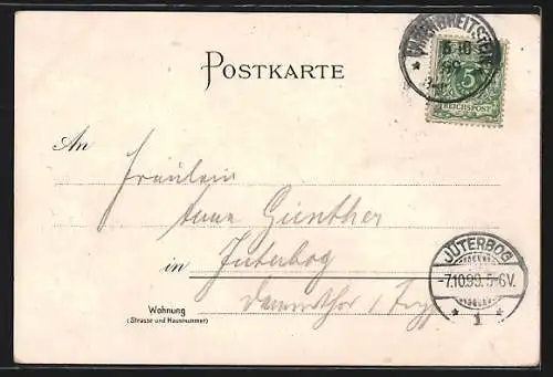 Lithographie Schlechte Zeiten, Streichholz und Portemonnaie