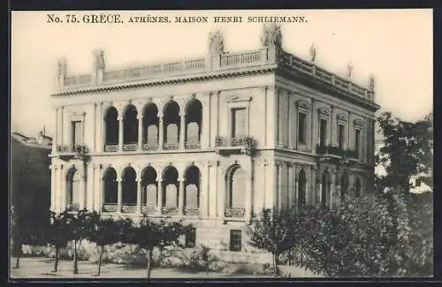 AK Athènes, Maison Henri Schliemann