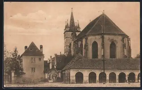 AK Sebes /Mühlbach, evang. Kirche