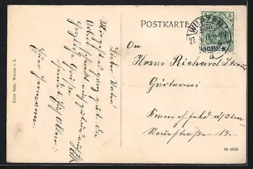 AK Nischwitz / Wurzen, Materialwarenhandlung v. Rob. Dachsel, Gasthof, Kirche, Schule, Schloss