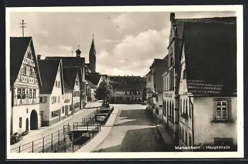 AK Markelsheim, Blick auf die verlassene Hauptstrasse