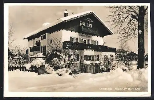 AK Bad Tölz, Hotel Landhaus Valerie im Schnee, Strasse 22