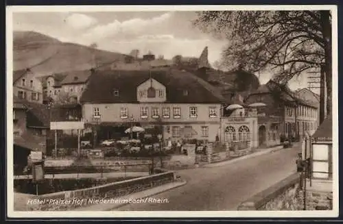 AK Niederheimbach / Rhein, Hotel Pfälzer Hof v. A. Puhlmann