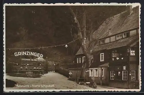 AK Kipsdorf, Gasthof Putzmühle im Pöbeltal