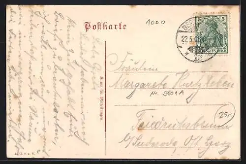 AK Berlin, Gasthaus Fürstenberg-Säle v. Carl und Willy Boese, Innenansicht, Rosenthalerstrasse 38