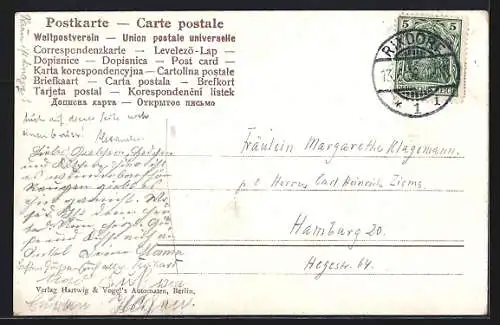 AK Berlin-Rixdorf, Gasthaus Ausschank der Vereins-Brauerei Rixdorf von Bernhard Göpner