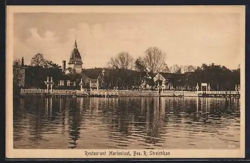 AK Berlin-Köpenick, Gasthaus Marienlust v. R. Streichhan