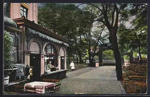 AK Berlin-Kreuzberg, Restaurant von F. Happoldt in der Hasenheide 32-38