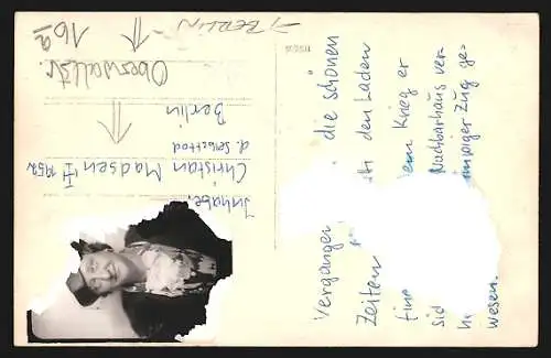 Foto-AK Berlin, Restaurant von Christiane Madsen in der Oberwallstrasse 16a