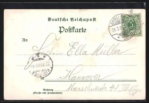 Lithographie Berlin, Restaurant Aegir-Saal, Bes. Eugen Ritter, Chausseestrasse 116