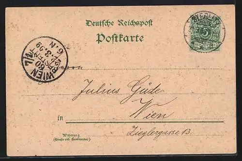 Lithographie Berlin-Südende, Restaurant zum grünen Hain v. Ernst Konrad, Villa Götze, Bismarck-Eiche