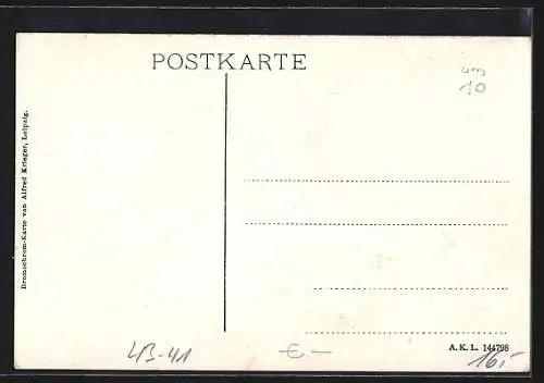 AK Leipzig, Haupt-Restaurant von Georg Zeisner auf dem neuen Messplatz, Leipziger Messe