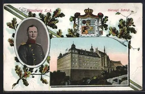 AK Altenburg /S.-A., Herzogl. Schloss, Herzog von Sachsen-Altenburg