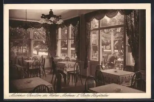 AK Wien, Restaurant Milchkur-Pavillon der Wiener Molkerei, Prater, Hauptallee