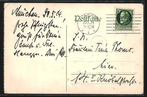 Künstler-AK Handgemalt sign. Carl O. Arends: Berge in der Frühlingssonne, Zeit der Schneeschmelze