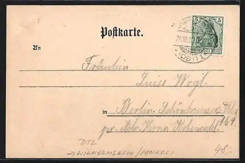 AK Wilhelmsruh /Pankow, Restaurant von F. Petran in der Colonie Wilhelmsruh