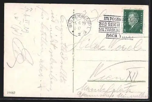 AK Bad Reichenhall, Totalansicht mit Bergpanorama