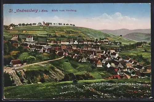 AK St. Andreasberg i. Harz, Ortsansicht vom Neufang aus