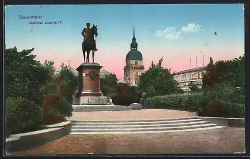 AK Darmstadt, Denkmal Ludwig IV