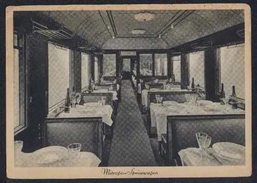 AK Mitropa-Speisewagen